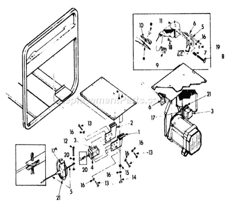 Page G Diagram and Parts List for 9404-2  Briggs and Stratton Generator